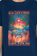 Fire Spirit People NAIDOC 2024 Cobalt Cotton Crew Neck Kids T-Shirt