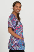 Grandmother's Country (No. 5) Women’s Three Pocket Scrub Top