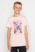 Guiding Light NAIDOC 2024 Pink Cotton Crew Neck Kids T-Shirt