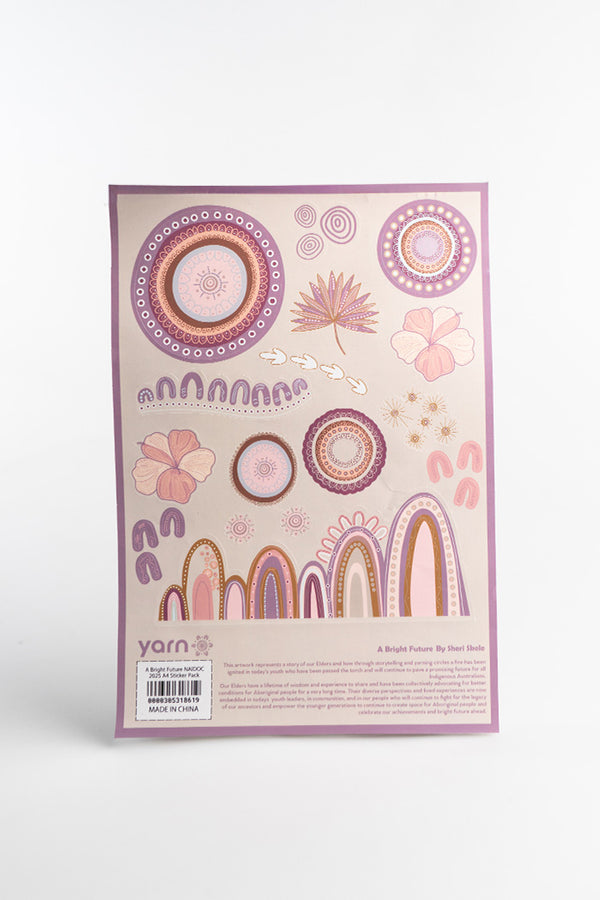 A Bright Future NAIDOC 2025 A4 Sticker Pack (3 Pack)