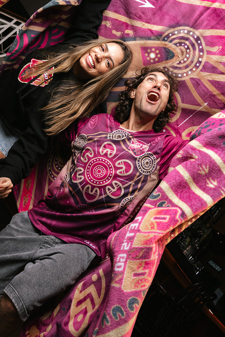 Maroon Warrior Flannel Throw Blanket (150cm x 200cm)