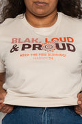 Blak, Loud & Proud NAIDOC 2024 Bone Cotton Crew Neck Women’s T-Shirt