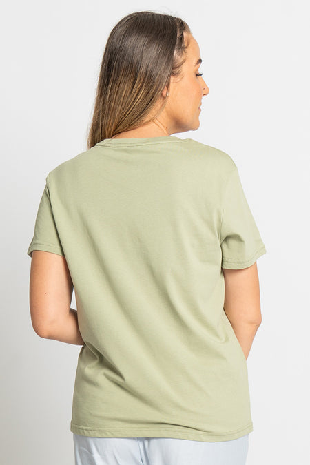 Lorikeet 'Australian Wildlife Conservancy' Pistachio Cotton Crew Neck Women's T-Shirt