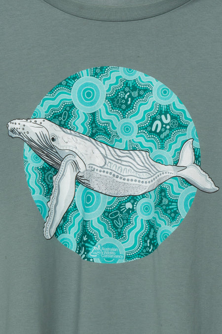 Migaloo 'Australian Wildlife Conservancy' Mineral Cotton Crew Neck Women's T-Shirt