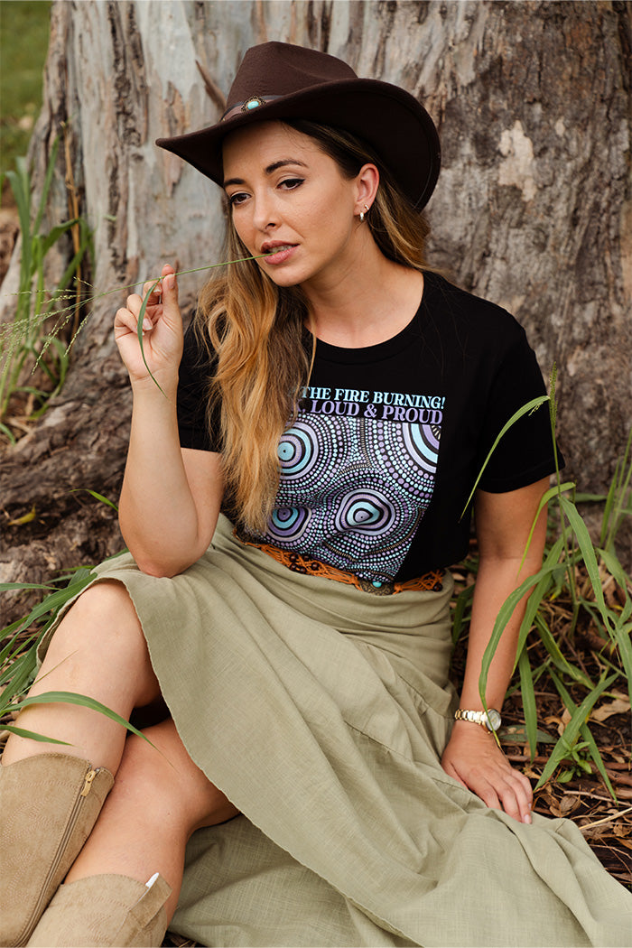 Our Future, Together NAIDOC 2024 Black Cotton Crew Neck Women’s T-Shirt