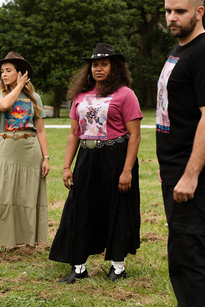 Guiding Light NAIDOC 2024 Berry Cotton Crew Neck Women’s T-Shirt