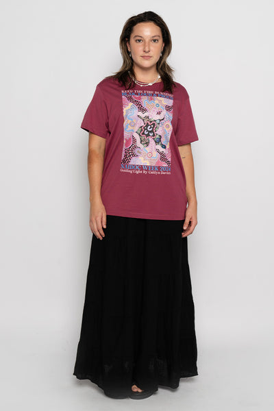 Guiding Light NAIDOC 2024 Berry Cotton Crew Neck Women’s T-Shirt