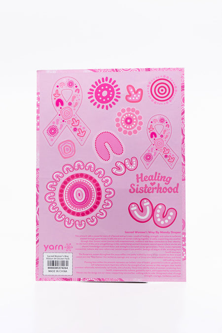 Sacred Women's Way Ribbon A4 Sticker Pack (3 Pack)