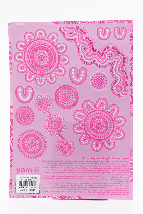 Sacred Women's Way A4 Sticker Pack