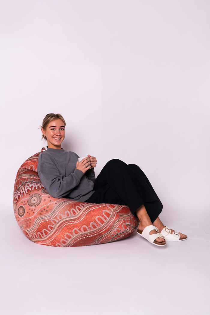 Yawalanha (Watch One Another) Bean Bag Cover