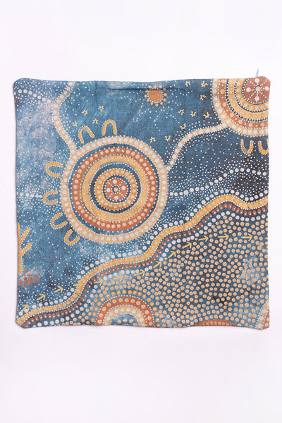Yilawura (Night) 45cm x 45cm Linen Cushion Cover