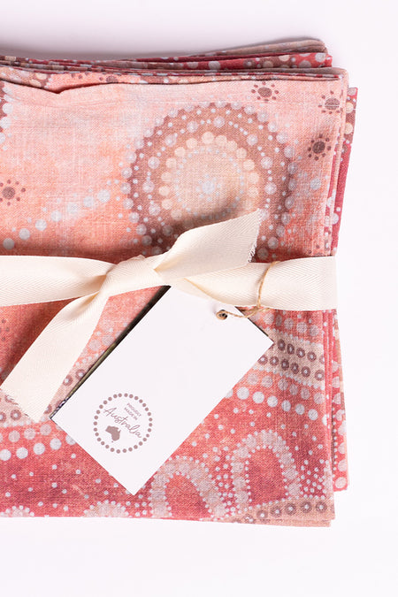 Yawalanha (Watch One Another) Linen Napkin (4 Pack)