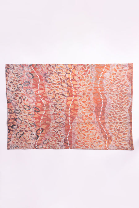 Gubarr (Red Ochre) Linen Placemat (4 Pack)