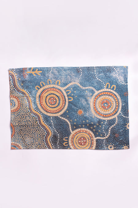 Yilawura (Night) Linen Blend Tea Towel
