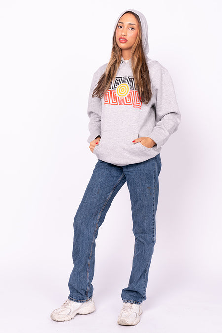 Strong Community Heather Grey Premium Cotton Blend Unisex Hoodie