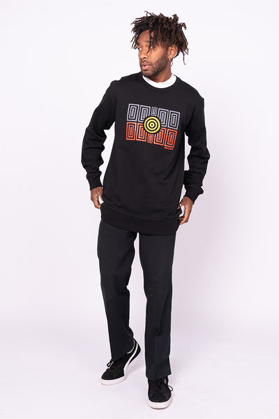 Strong Community Black Premium Cotton Crew Neck Unisex Sweater