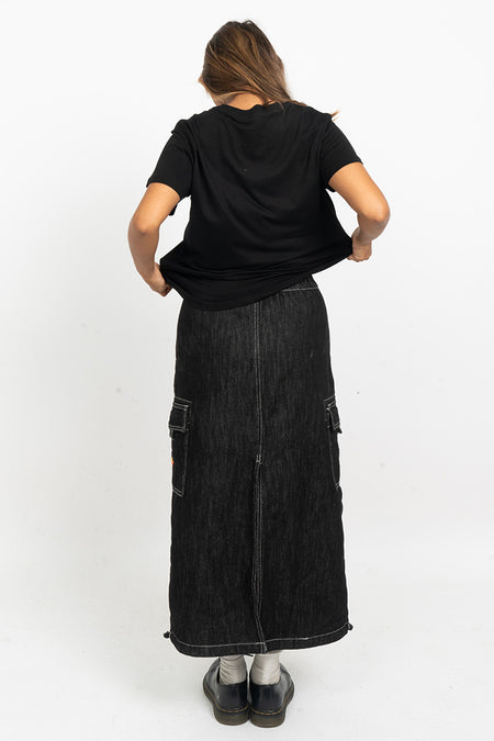 Proud Heart Flag Black Cotton Crew Neck Women's T-Shirt