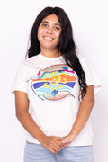 Kirbaji Dreaming (Dugong) Natural Cotton Crew Neck Women's T-Shirt