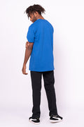 Yalnga Dreaming (Sea Turtle) Bright Royal Cotton Crew Neck Unisex T-Shirt