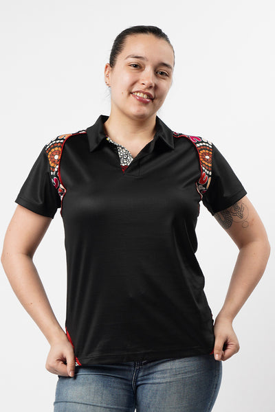 Rise Together Contrast Women's Fitted Polo Shirt
