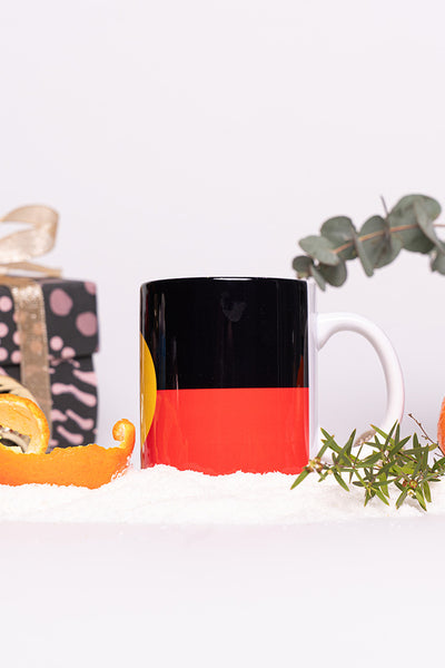 "Raise the Flag" Aboriginal Flag (Full Print) Ceramic Coffee Mug