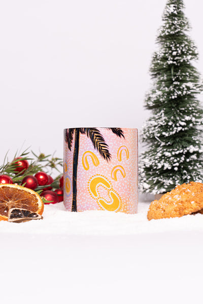 Pink Sunset Ceramic Coffee Mug