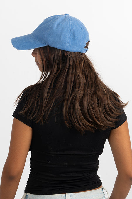 Our Heart Flag Light Blue Vintage Washed Cap