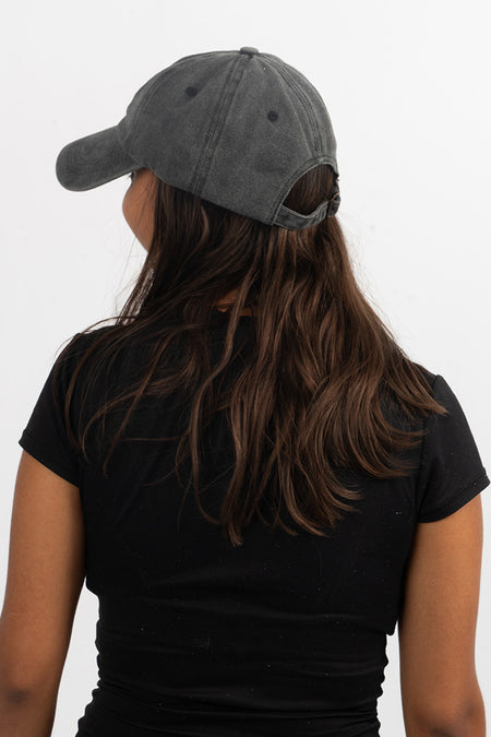 Always Deadly Black Vintage Washed Cap