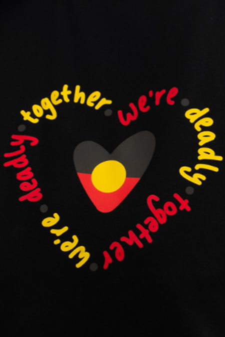 We're Deadly Together Black Long Handle Cotton Tote Bag