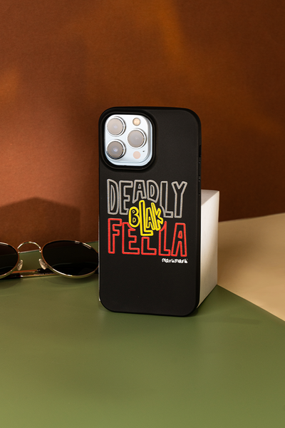 Deadly Blak-Fella Black Printed Phone Case (iPhone/Samsung)