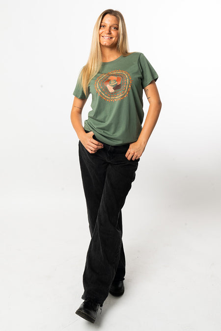 Our Legacy Is In Our Hands NAIDOC 2025 Sage Cotton Crew Neck Women's T-Shirt