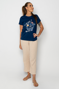 Protect Our Coral To Save Our Reef Cobalt Cotton Crew Neck Women's T-Shirt