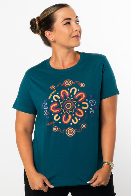 Miyagan Atlantic Cotton Crew Neck Women's T-Shirt