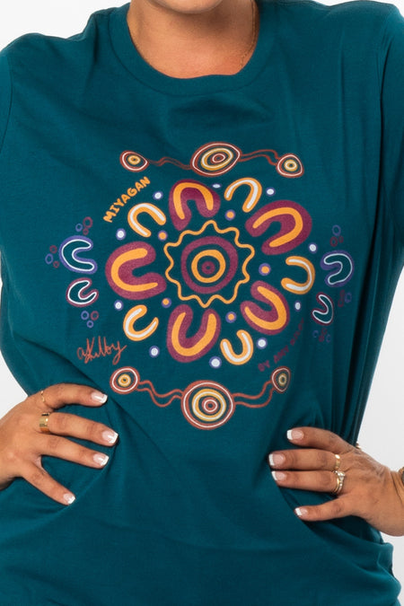 Miyagan Atlantic Cotton Crew Neck Women's T-Shirt