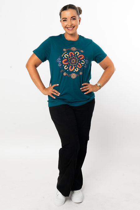 Miyagan Atlantic Cotton Crew Neck Women's T-Shirt