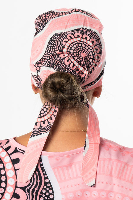 Boobie Sista Tie Back Scrub Caps