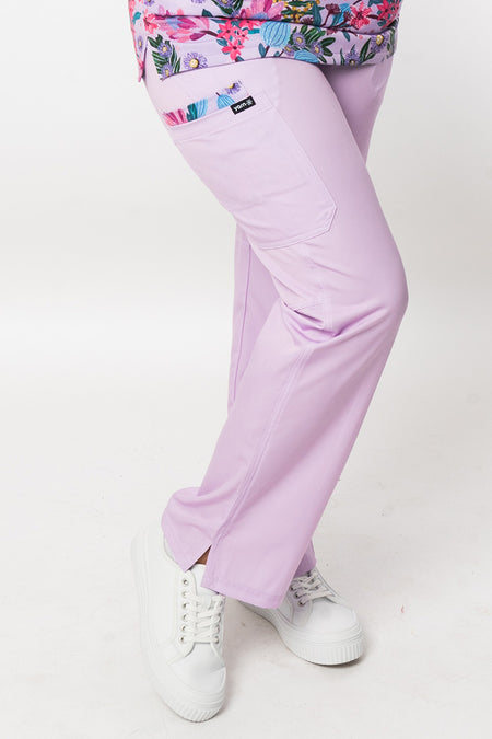 Pink Banksia Women's Cargo Scrub Pants