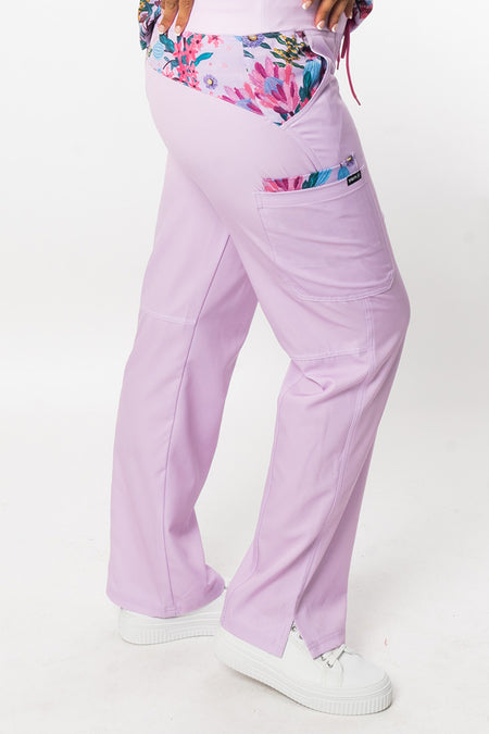 Pink Banksia Women's Cargo Scrub Pants