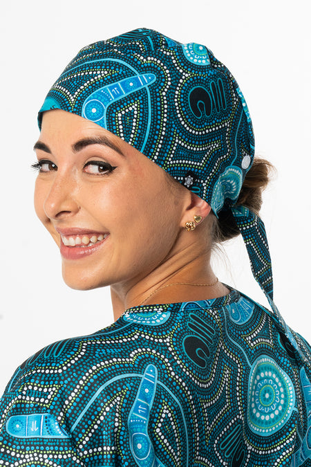 Deadly Dads Tie Back Scrub Caps