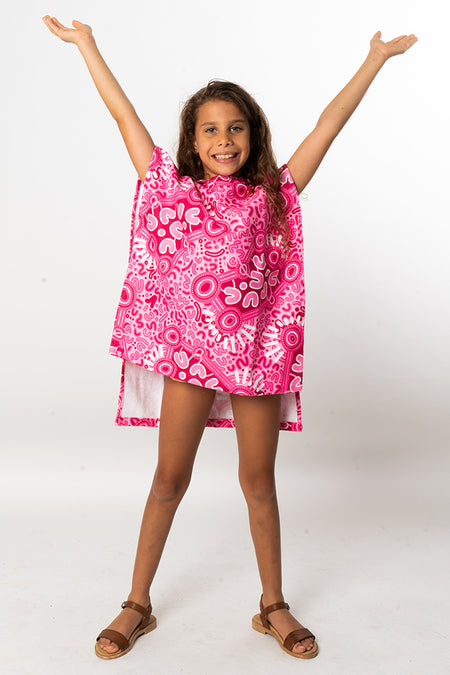 Half Time Kids Hooded Poncho Towel