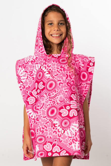 Half Time Kids Hooded Poncho Towel