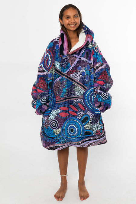 Grandmother's Country (No. 5) Oversized Hooded Blanket