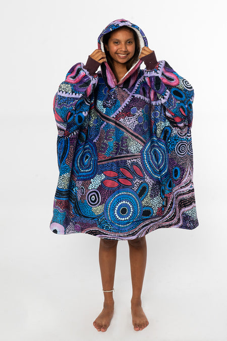 Grandmother's Country (No. 5) Oversized Hooded Blanket