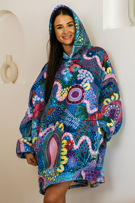 A Chapter Closing Oversized Hooded Blanket