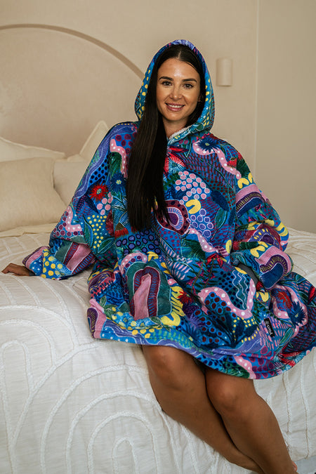 A Chapter Closing Oversized Hooded Blanket