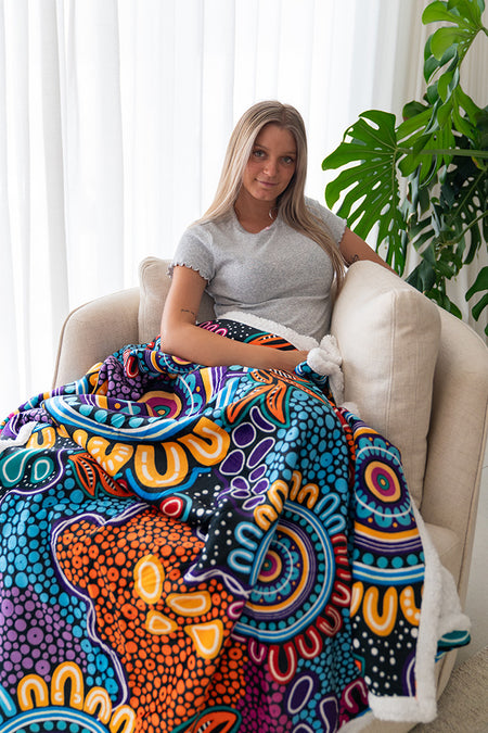 Celebration Sherpa Throw Blanket (150cm x 200cm)