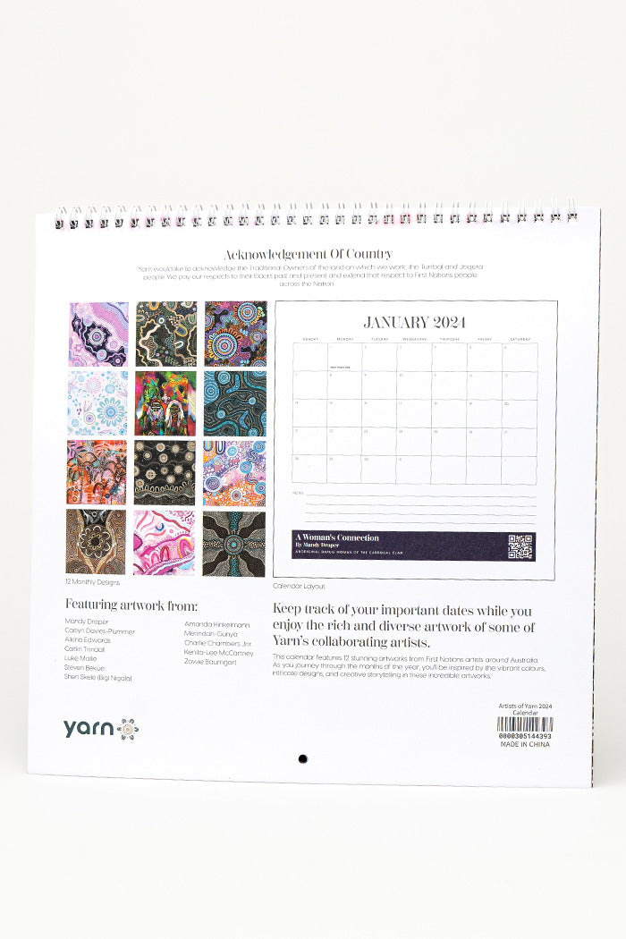 Artists of Yarn 2024 Calendar