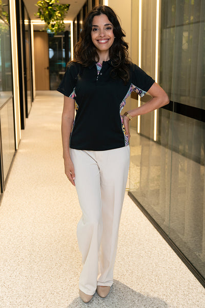 Legacy Black Bamboo (Simpson) Women's Fitted Polo Shirt