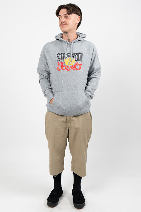 Strength, Vision & Legacy NAIDOC 2025 Grey Marle Cotton Blend Unisex Hoodie