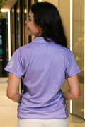Muru To Our Biriwal (Pathway To Our Future) NAIDOC 2025 Lavender Bamboo (Simpson) Women's Fitted Polo Shirt